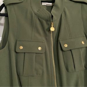Calvin Klein dress size 12 sleeveless in army green.